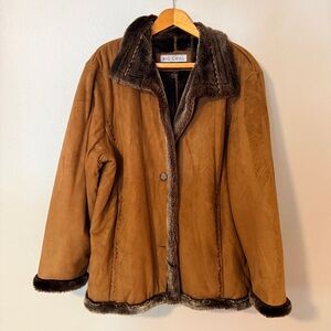 Big Chill Tan Jacket with Dark Brown Trim